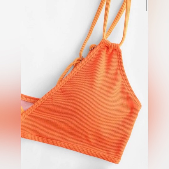 Two Tone Ribbed Bikini - Picture 4 of 5